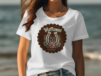 Wildflowers Design Graphic Printed T-Shirt
