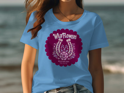 WildFlowers Wild And Free Graphic Print Shirt