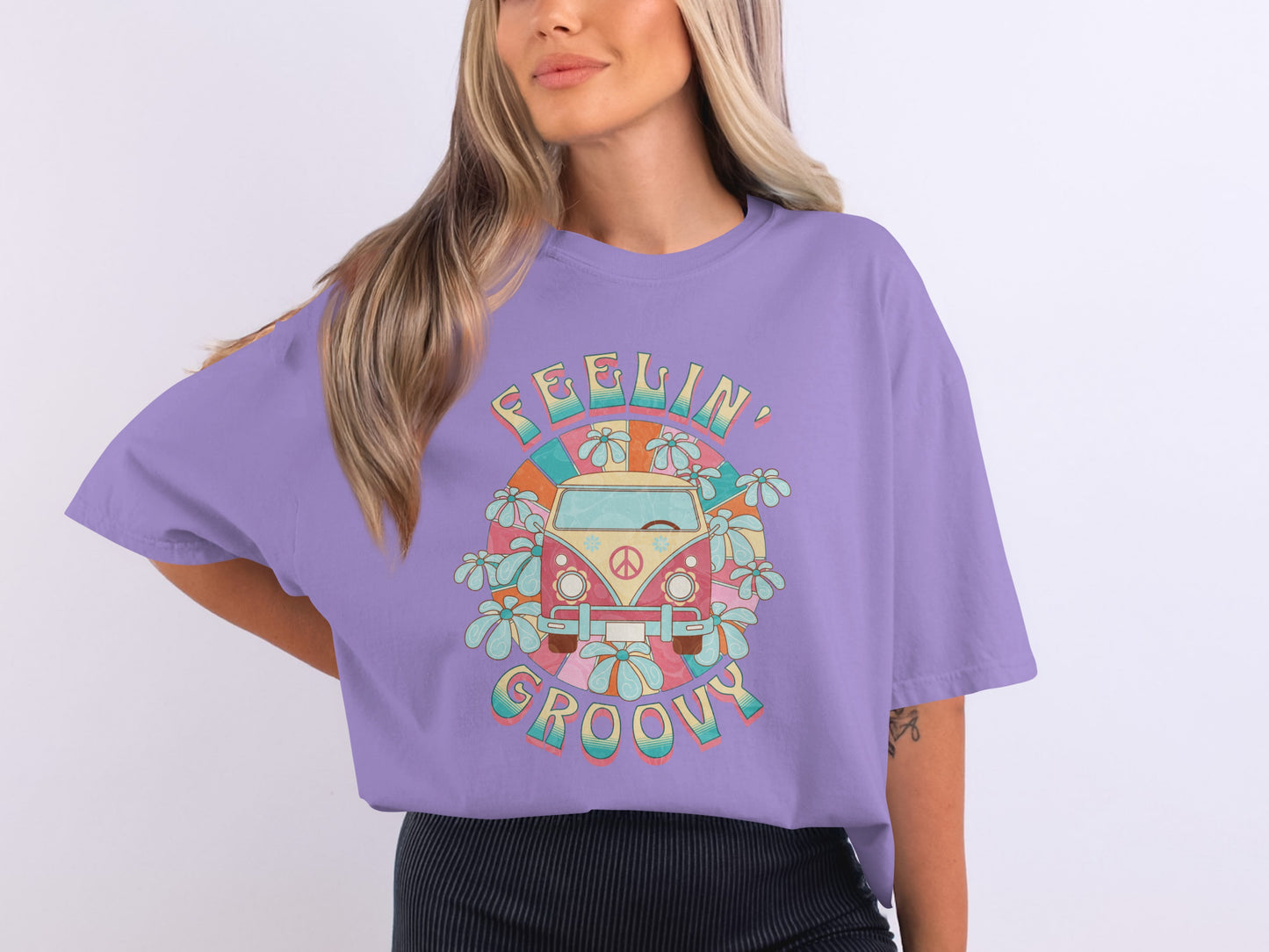 Feelin' Groovy Graphic T-Shirt for Retro Style