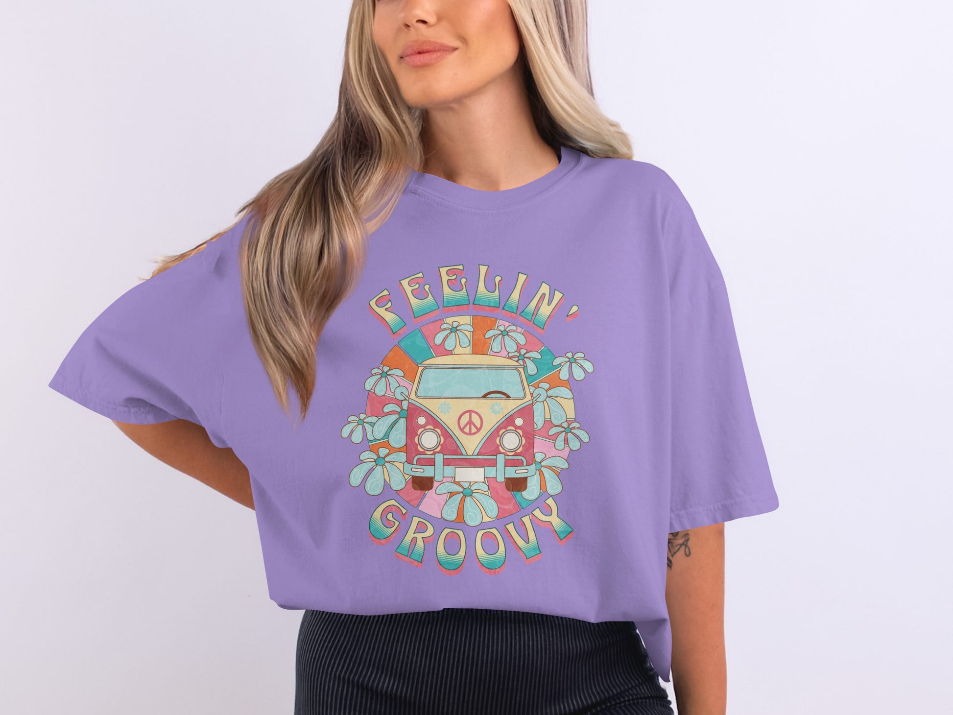 Feelin' Groovy Graphic T-Shirt for Retro Style