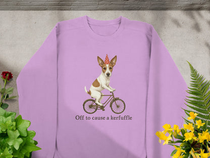 Off to cause a kerfuffle sweatshirt product