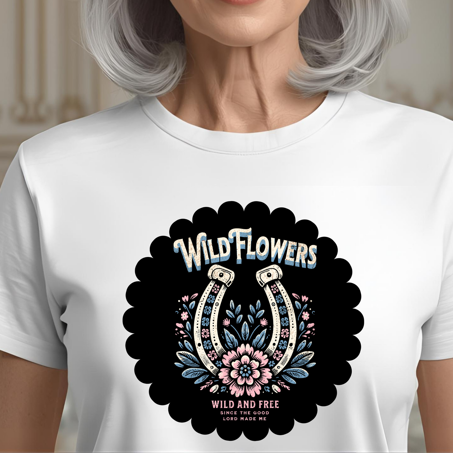 Wildflowers Wild and Free Scenic T-shirt