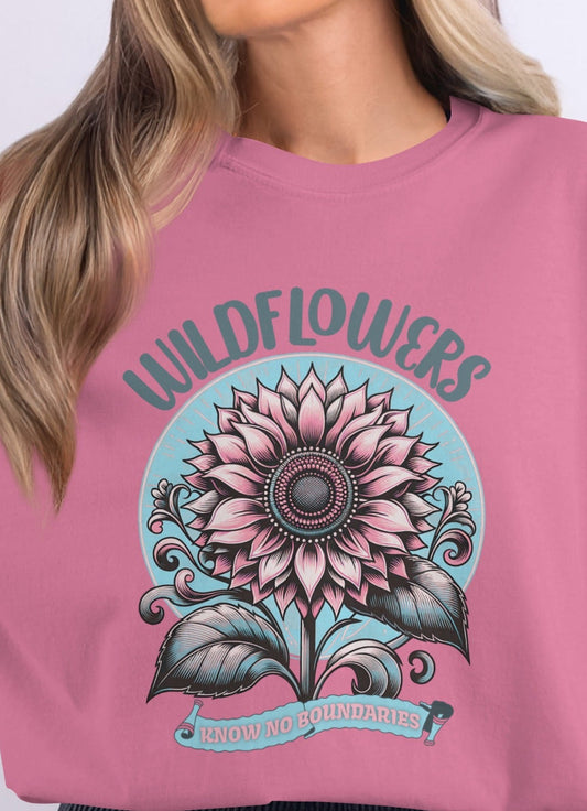 Wildflowers Know No Boundaries Graphic T-shirt
