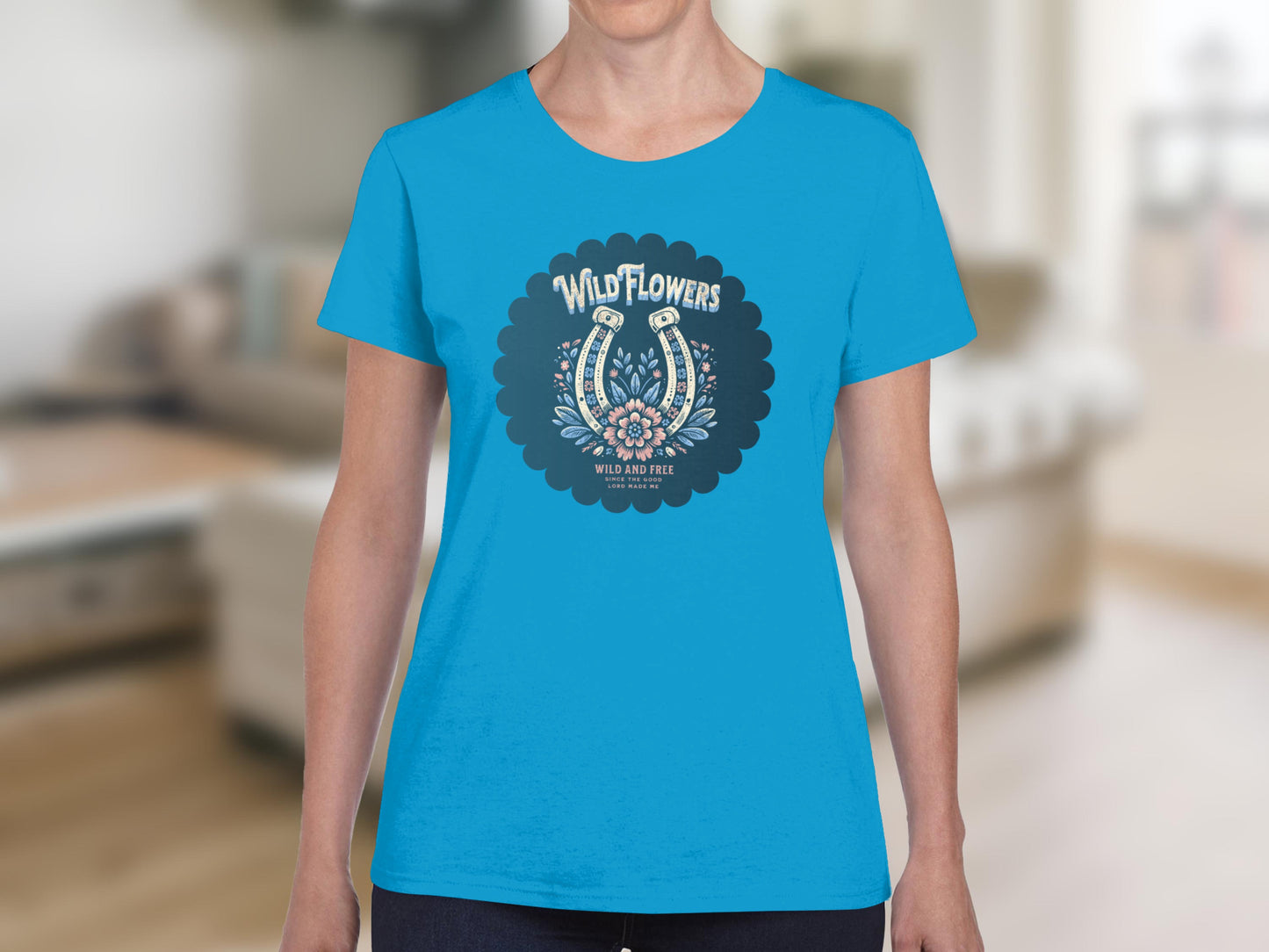 Wild Flowers Wild and Free Graphic T-Shirt