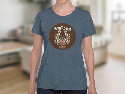 Wild Flowers Retro Style Graphic Tee Product