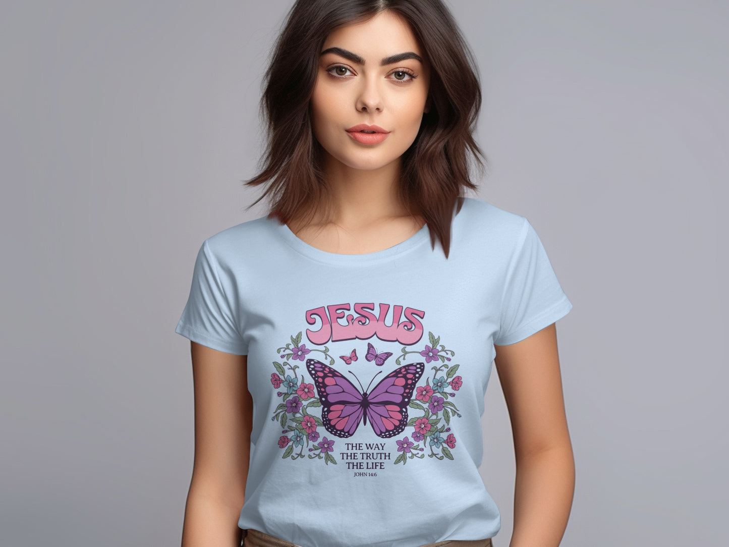 Jesus Butterfly The Way The Truth The Life T-shirt