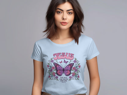 Jesus Butterfly The Way The Truth The Life T-shirt