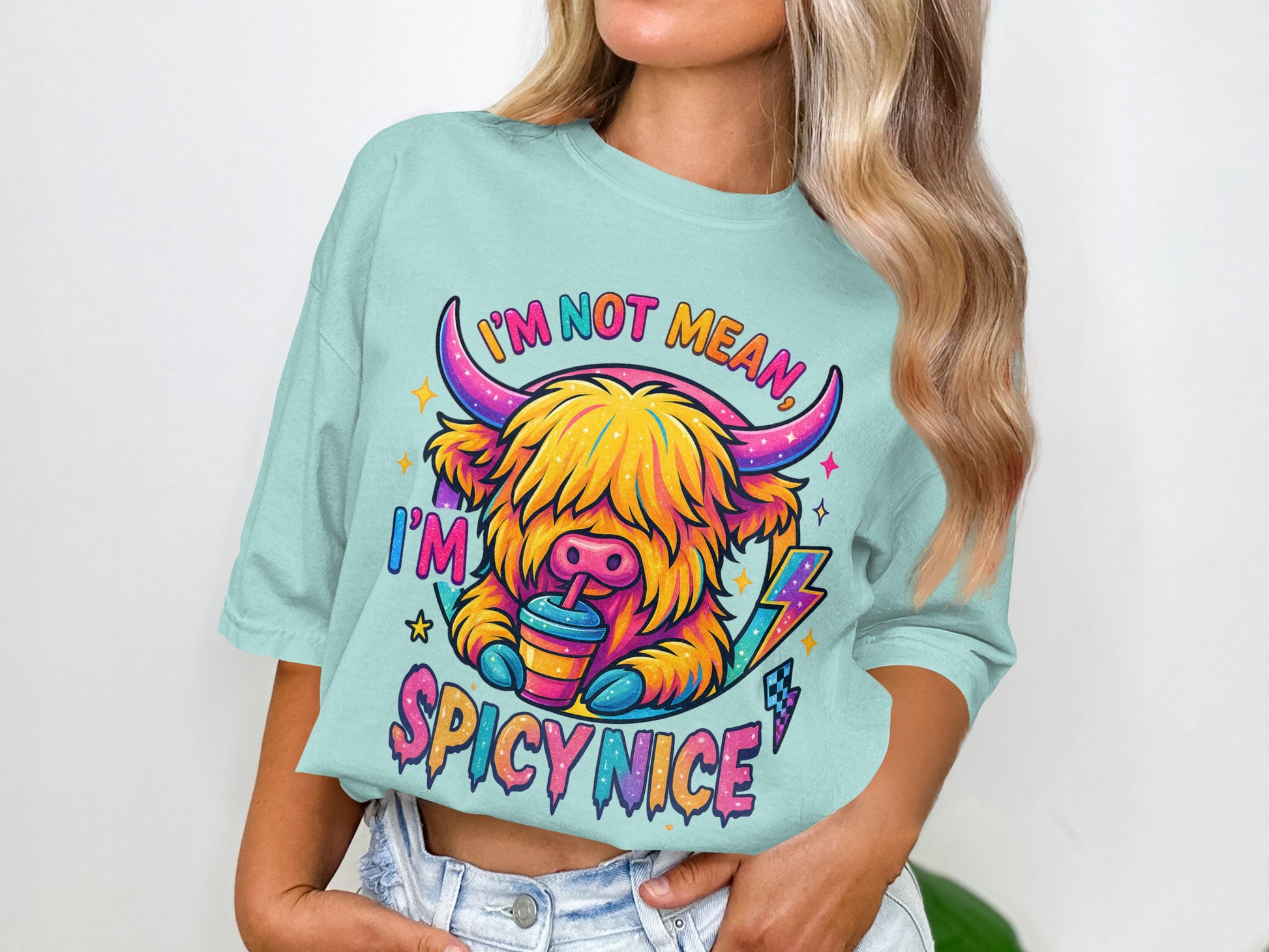 I'm Not Mean I'm Spicy Nice Graphic Tee