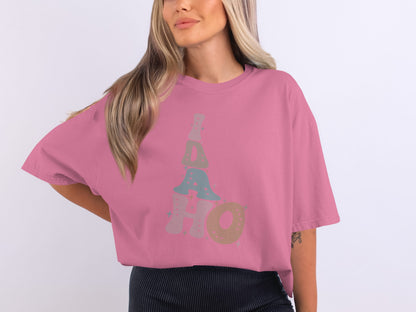 Stylish Pink Idaho Graphic Tee for Casual Wear