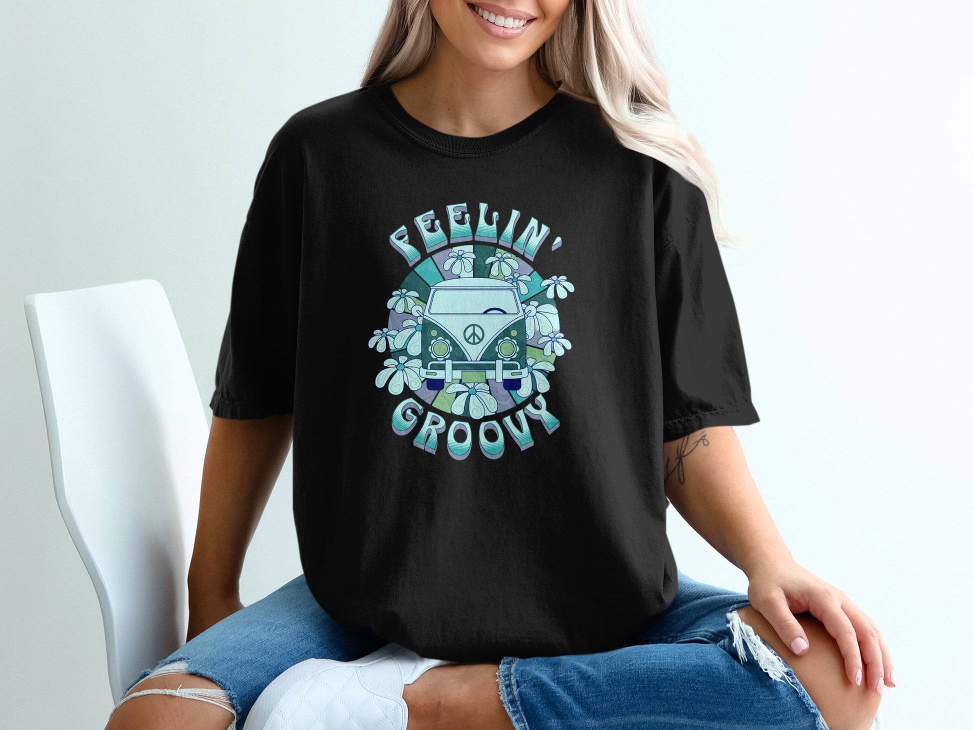 Feelin' Groovy Peace Van Graphic Tee product