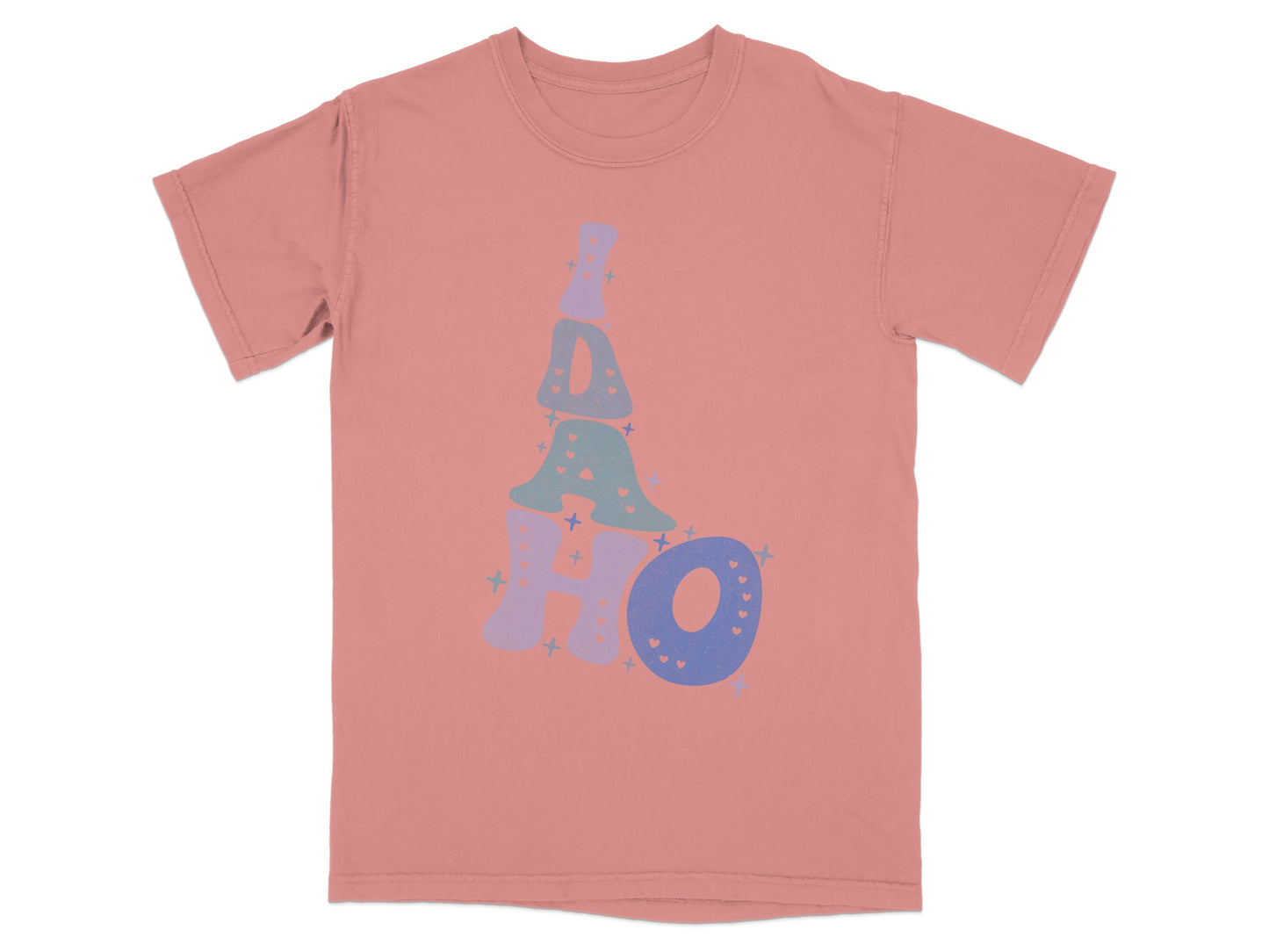 Colorful Idaho Lettering Design T-Shirt Product