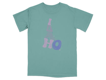 Colorful Idaho Graphic Tee Shirt Design