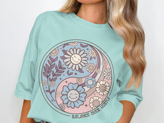 Balance Over Hustle Graphic Tee Shirt