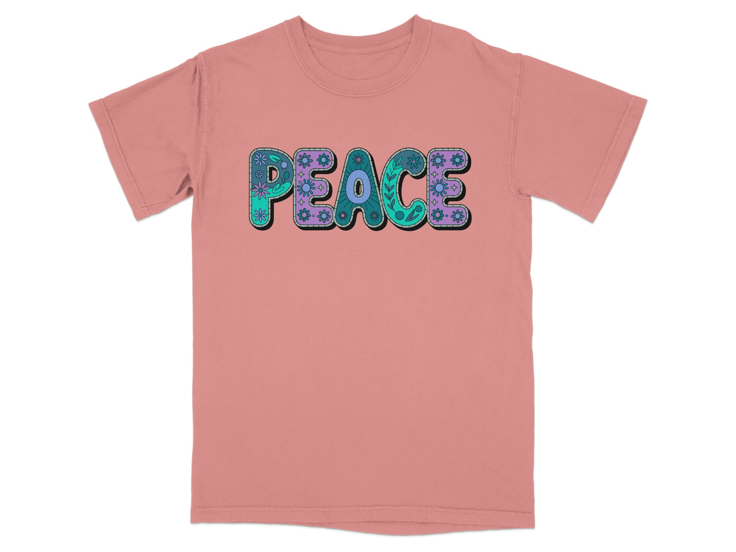 Peace Design Graphic Tee Shirt