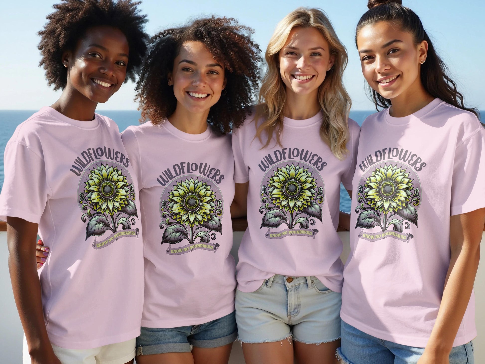 Wildflowers Graphic Tee Casual Summer Shirt