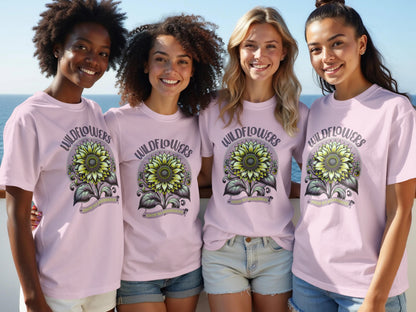 Wildflowers Graphic Tee Casual Summer Shirt