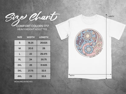 Balance your life floral graphic adult tee