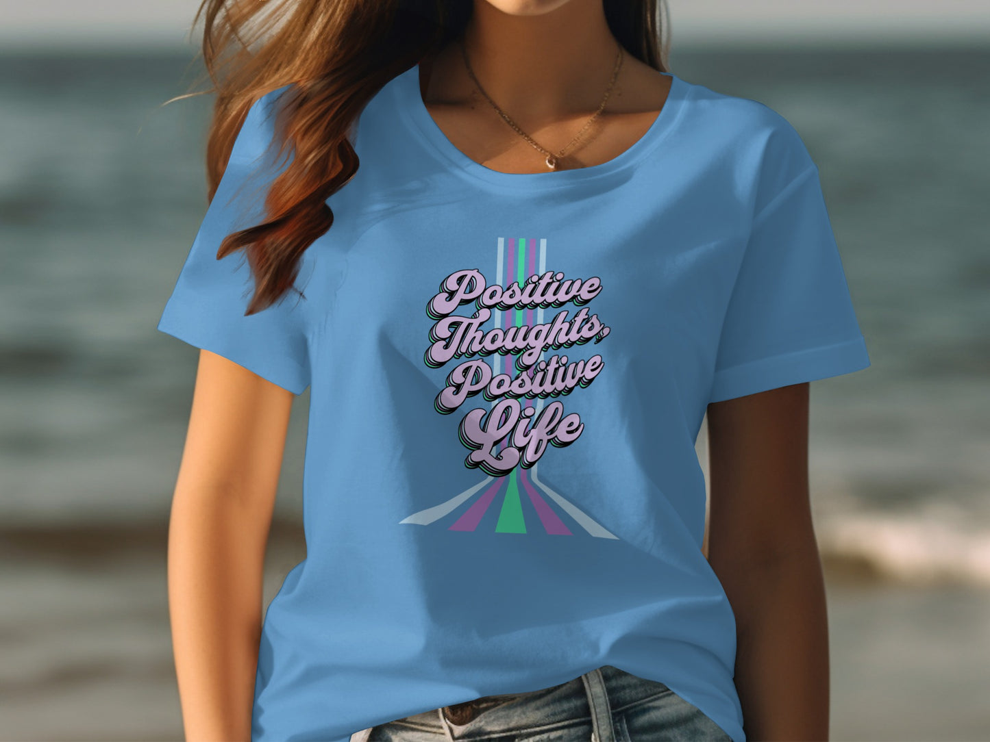 Positive Thoughts Positive Life Motivational Shirt