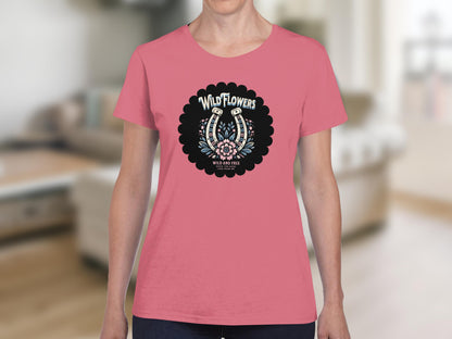 WildFlowers Design Pink Short-Sleeve Casual Product