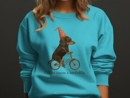 Off to cause a kerfuffle sweater product