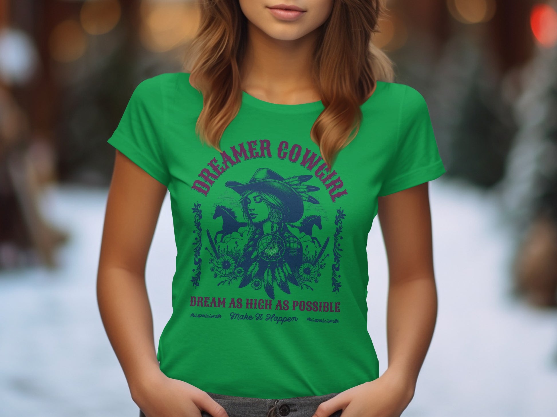 Dreamer Cowgirl Dream As High As Possible T-Shirt