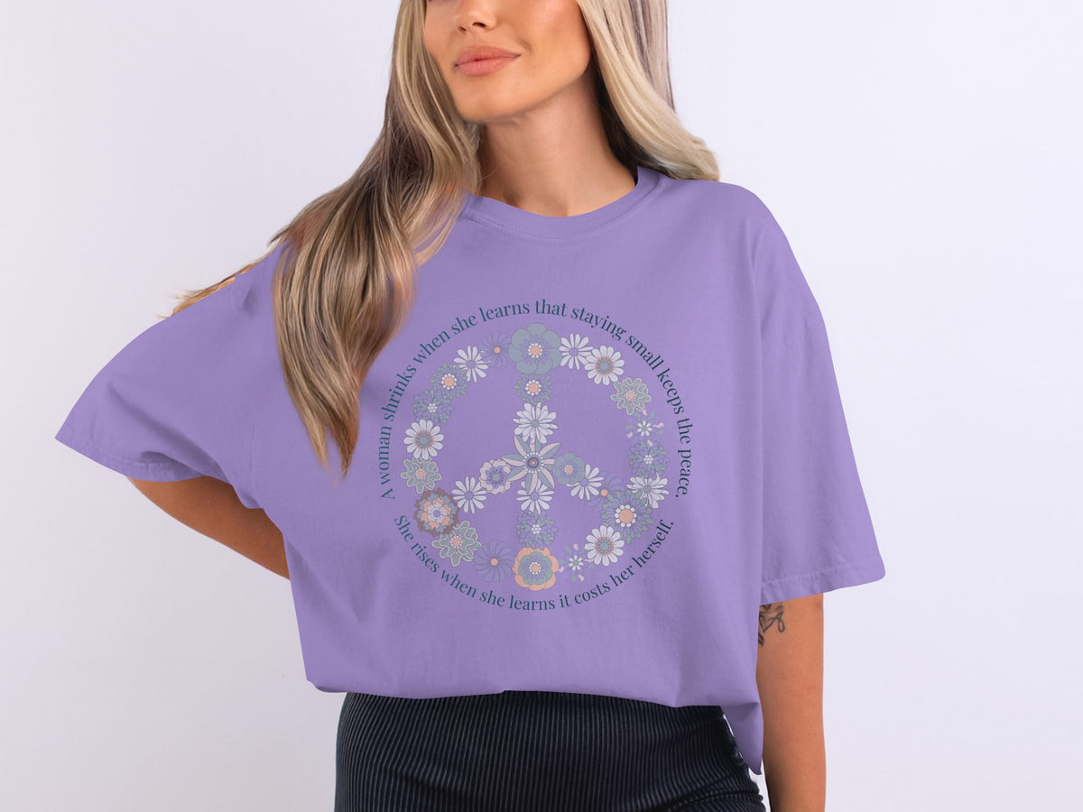 Staying Silent Learns Peace Women's Graphic T-Shirt