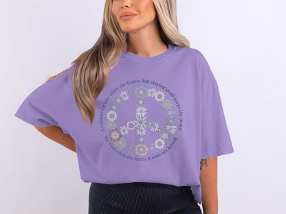 Staying Silent Learns Peace Women's Graphic T-Shirt