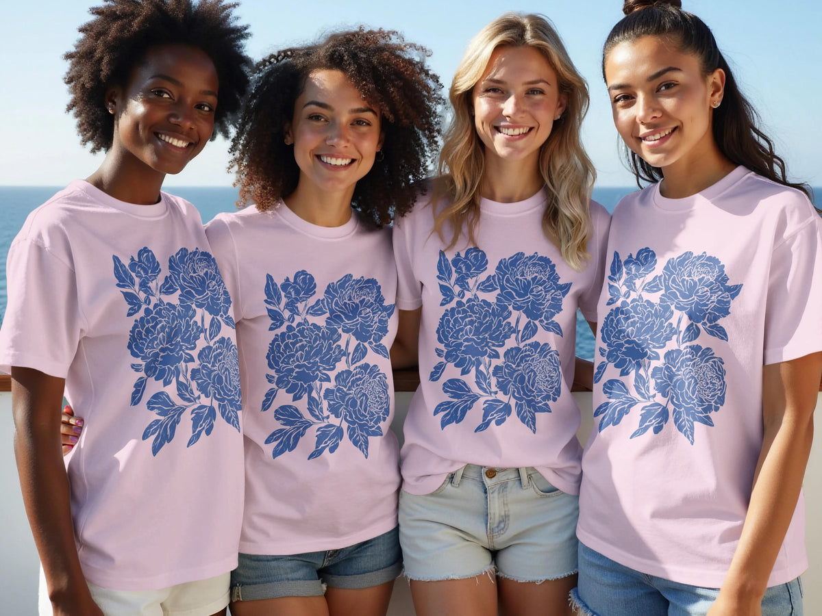 Floral Print Summer Style T-Shirt for Casual Outings