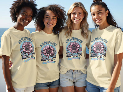 Wildflowers Graphic Tees with Beautiful Floral Illustration