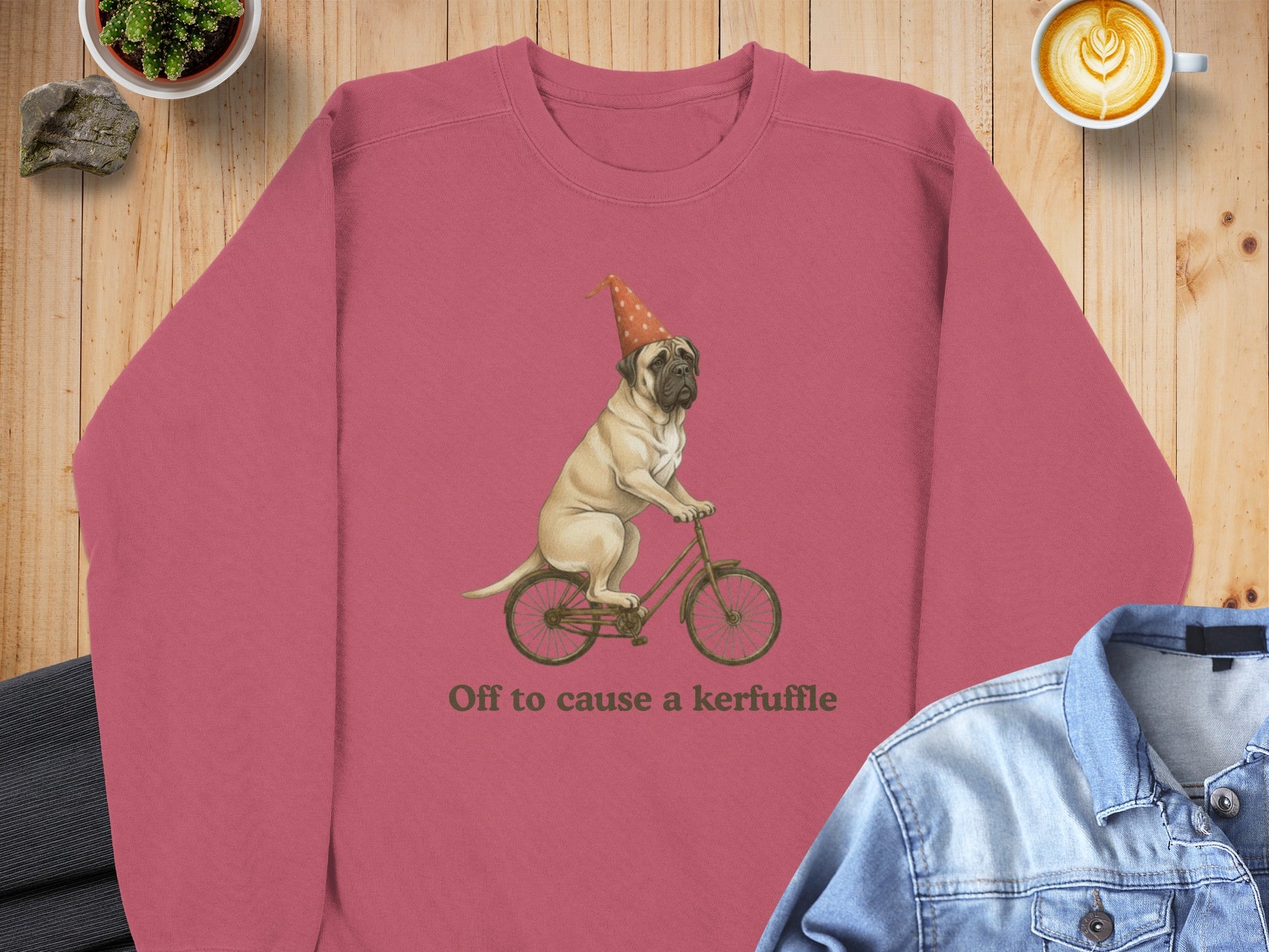 Off to cause a kerfuffle graphic sweatshirt