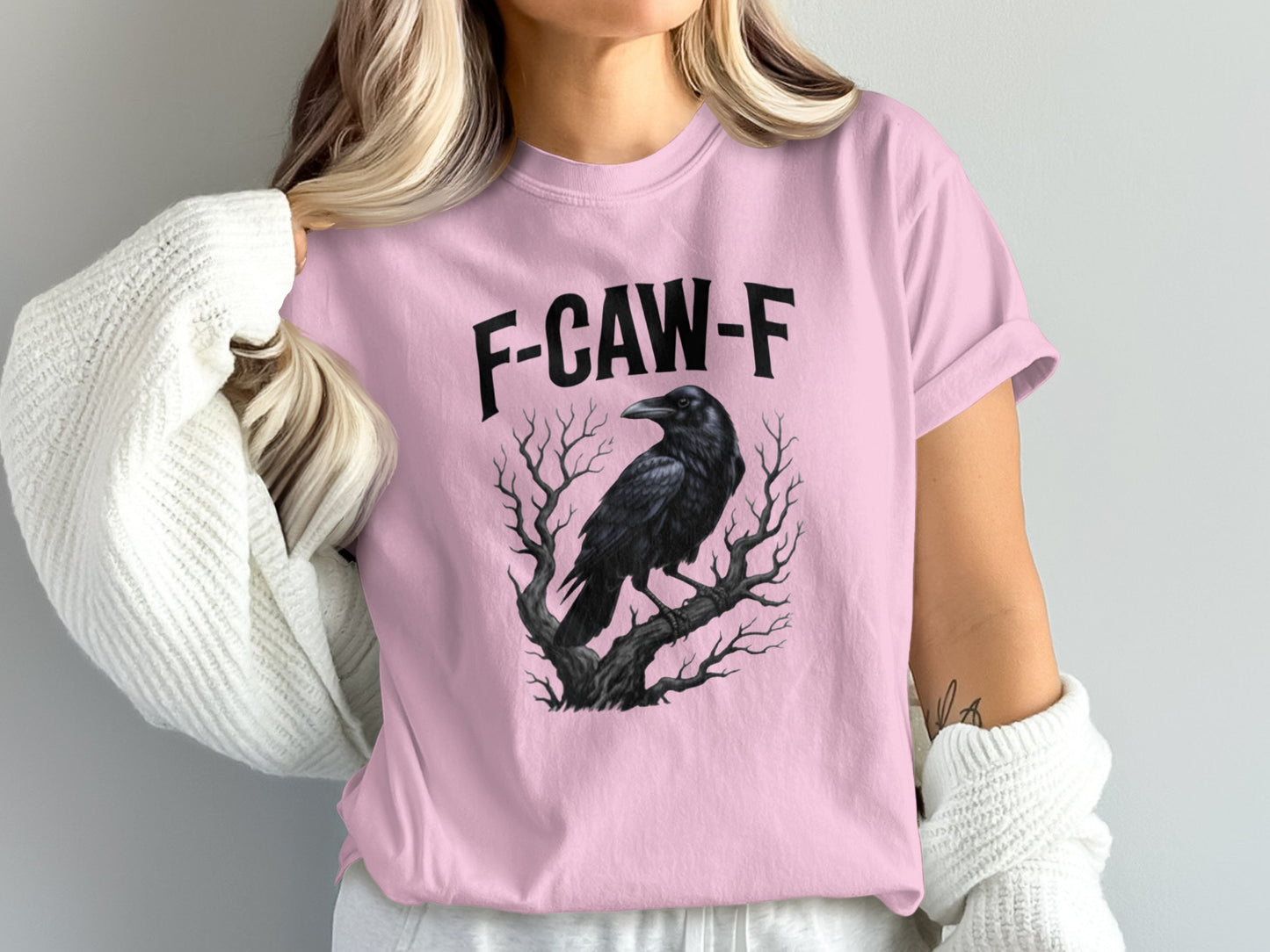 FCawF Crow Design Casual Wear TShirt