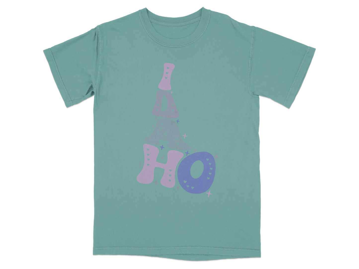 Unique Idaho Text Design Casual Wear Tee