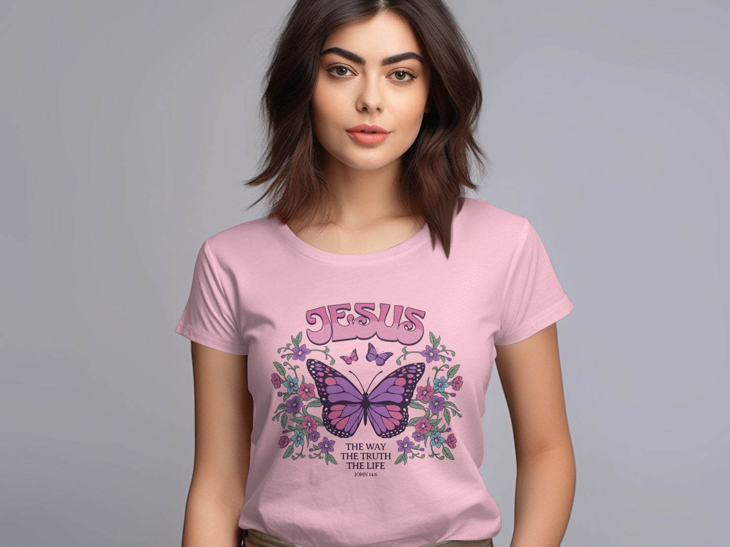 Jesus Butterfly The Way The Truth The Life T-shirt