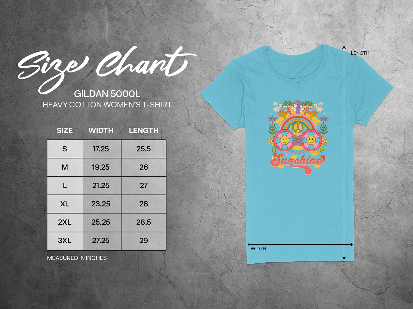 Vibrant Retro Style Smileys and Sunshine Design T-shirt