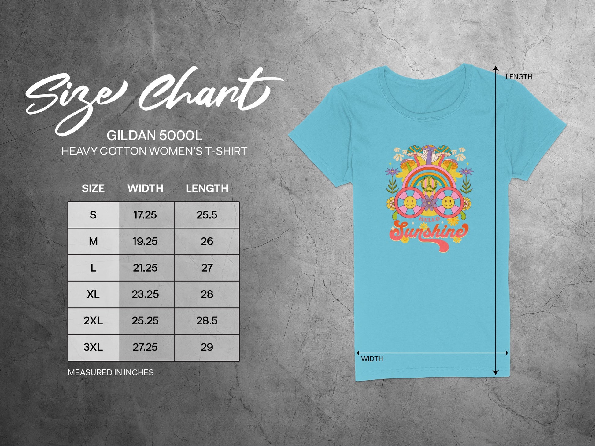 Vibrant Retro Style Smileys and Sunshine Design T-shirt