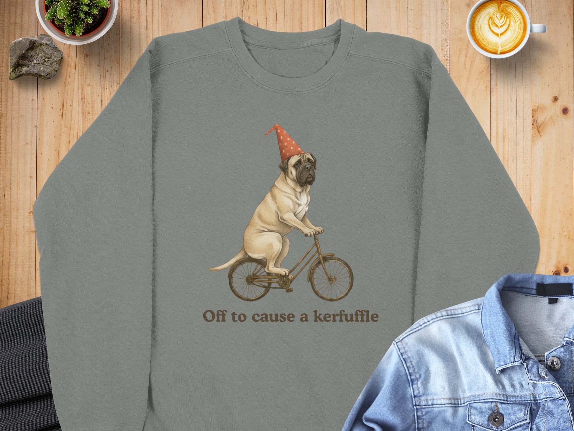 Off to cause a kerfuffle funny sweatshirt for dog lovers