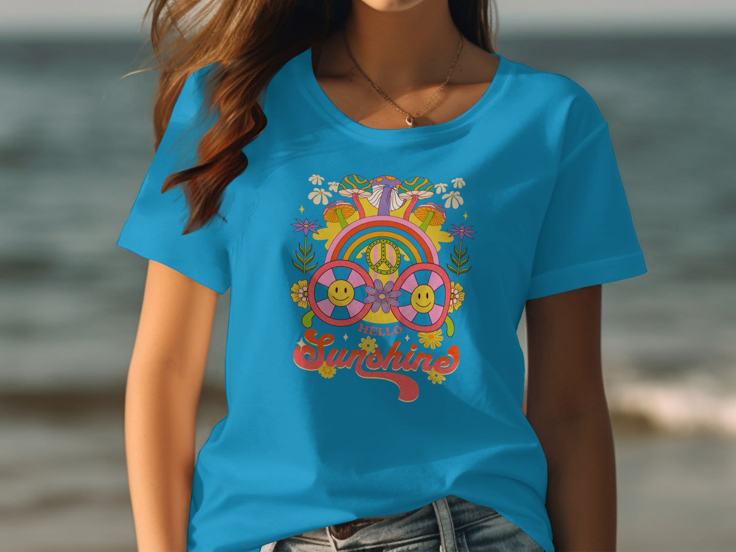 Hello Sunshine Retro-Inspired Graphic Tee