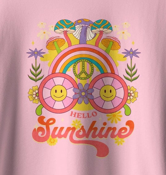 Hello Sunshine Psychedelic Pink Tee