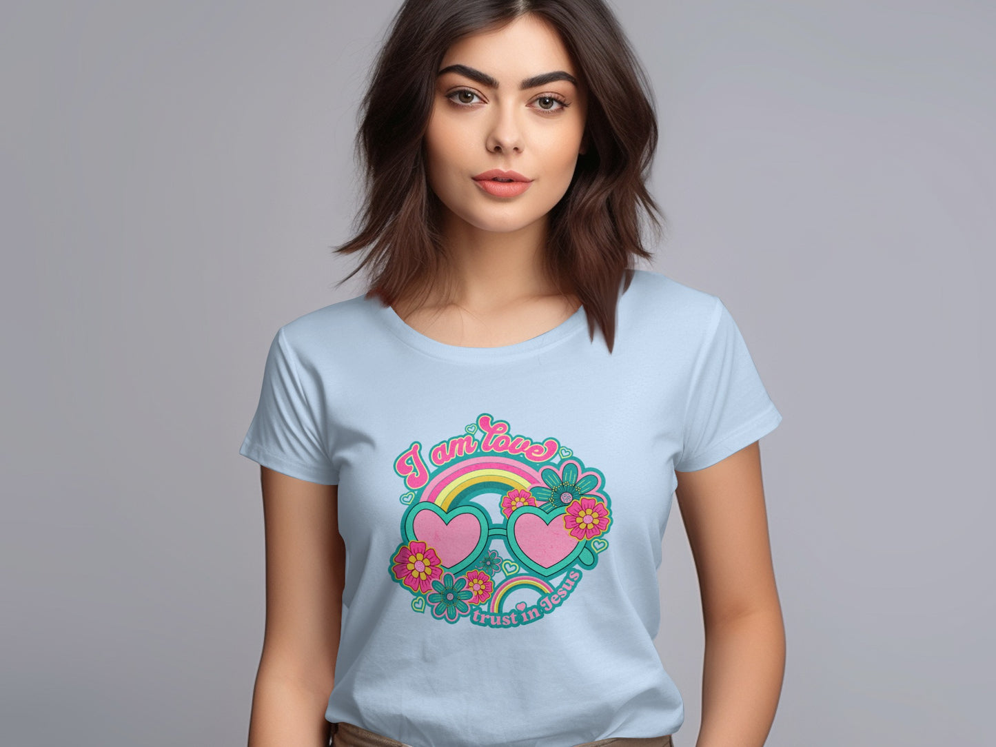 I Am Cool Trust In Your Heart Rainbow Retro Shirt