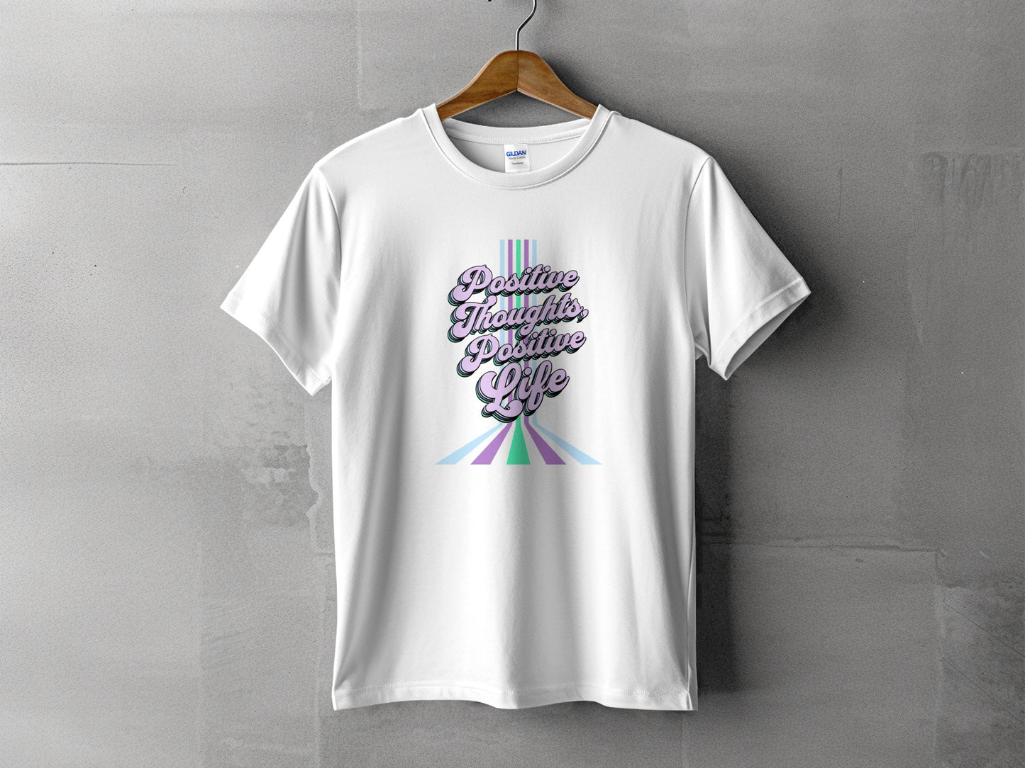 Positive Thoughts Positive Life Graphic Tee
