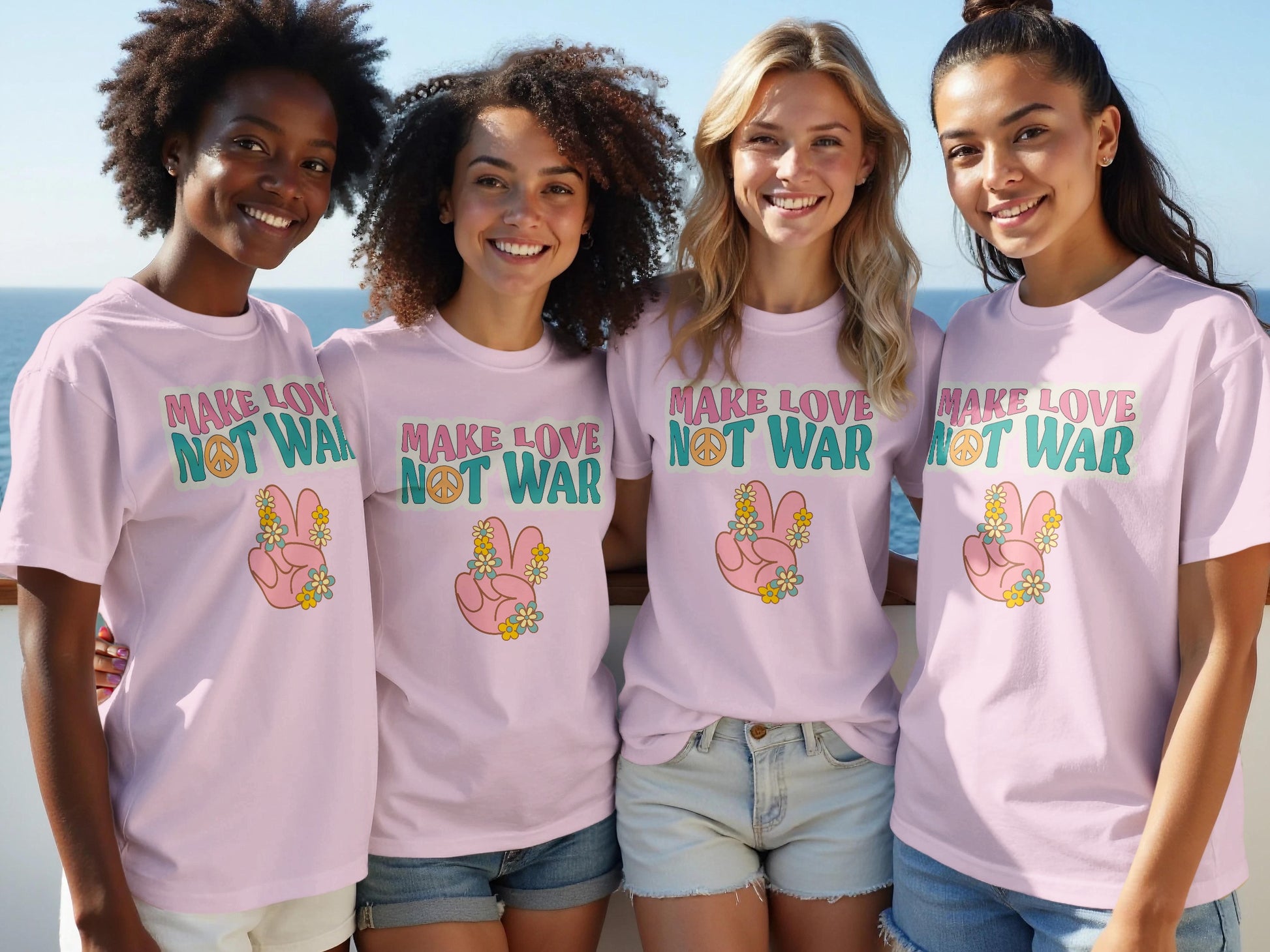 Make Love Not War Graphic Tee Ideal Summer Shirt