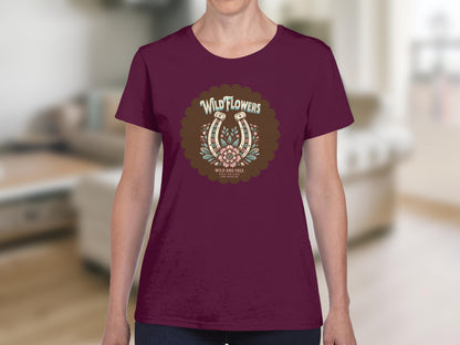 Wild Flowers Vintage Style Graphic T-Shirt