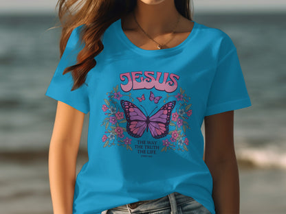 Jesus The Way The Truth The Life with Butterfly