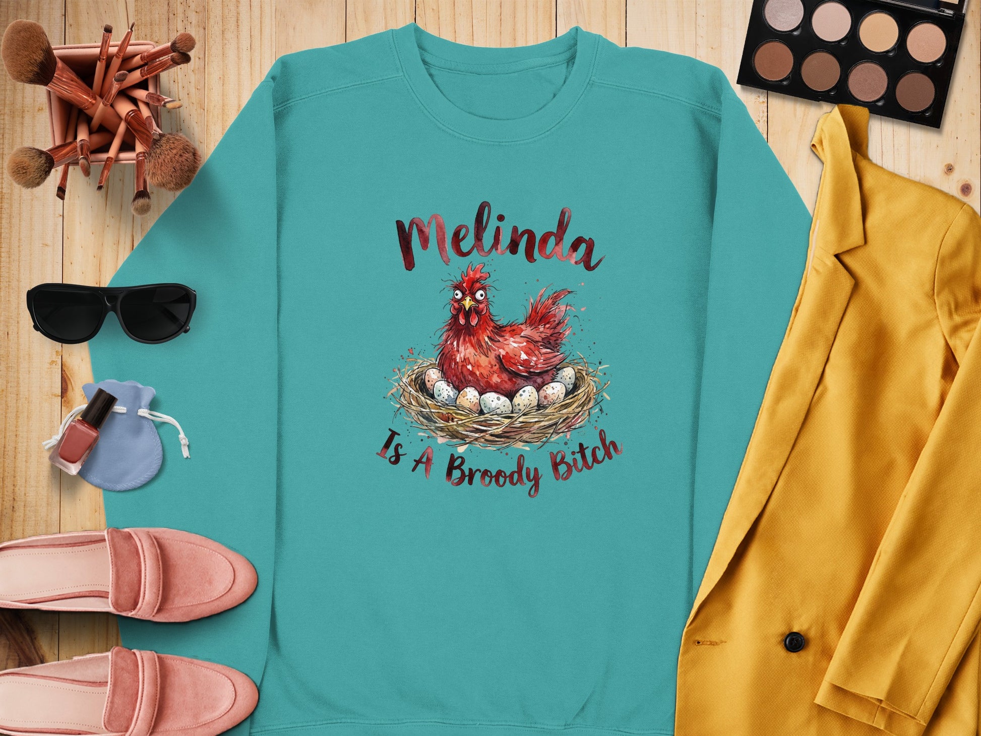 Melinda Is A Broody Bitch Chicken Sweatshirt