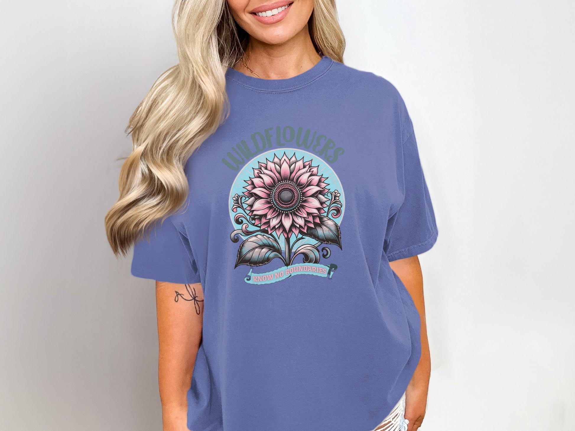 Wildflowers Blooming Brighter Graphic T-shirt