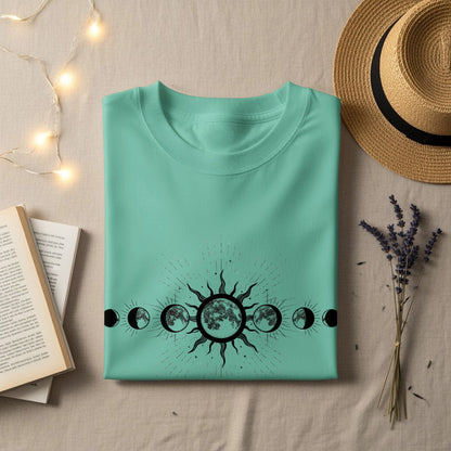 Moon Phases Graphic Tee Perfect Casual Fashion Product