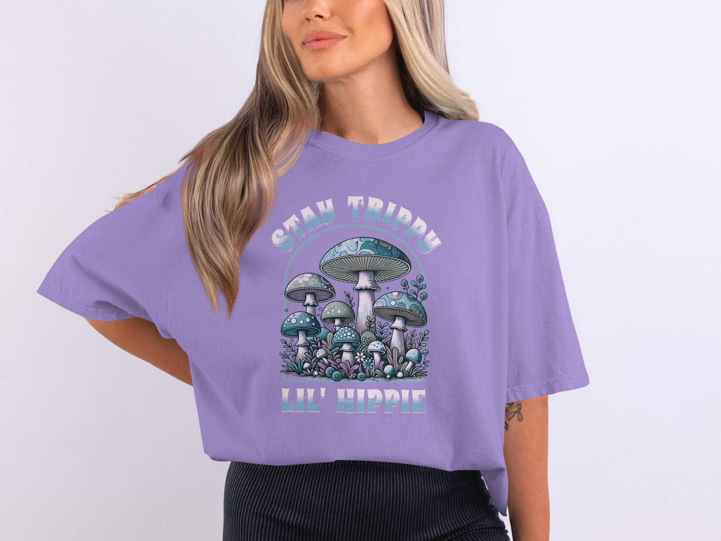 Stay Trippy Lil Hippie Graphic Tee Shirt