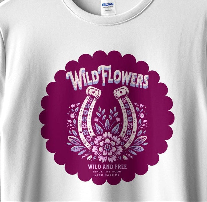 Wildflowers Wild and Free Graphic T-shirt