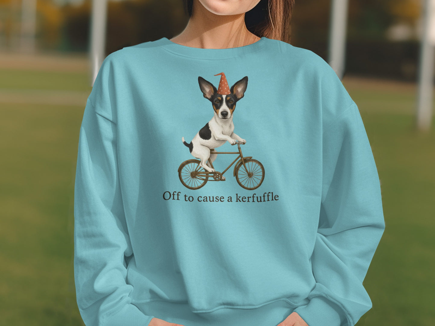 Off to cause a kerfuffle cute sweater