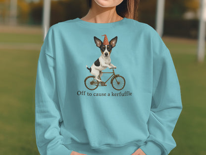 Off to cause a kerfuffle cute sweater